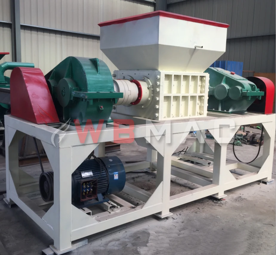 Twin shaft waste tire plastic pipe recycling shredder Multi-functional shredder for scrap iron scraps