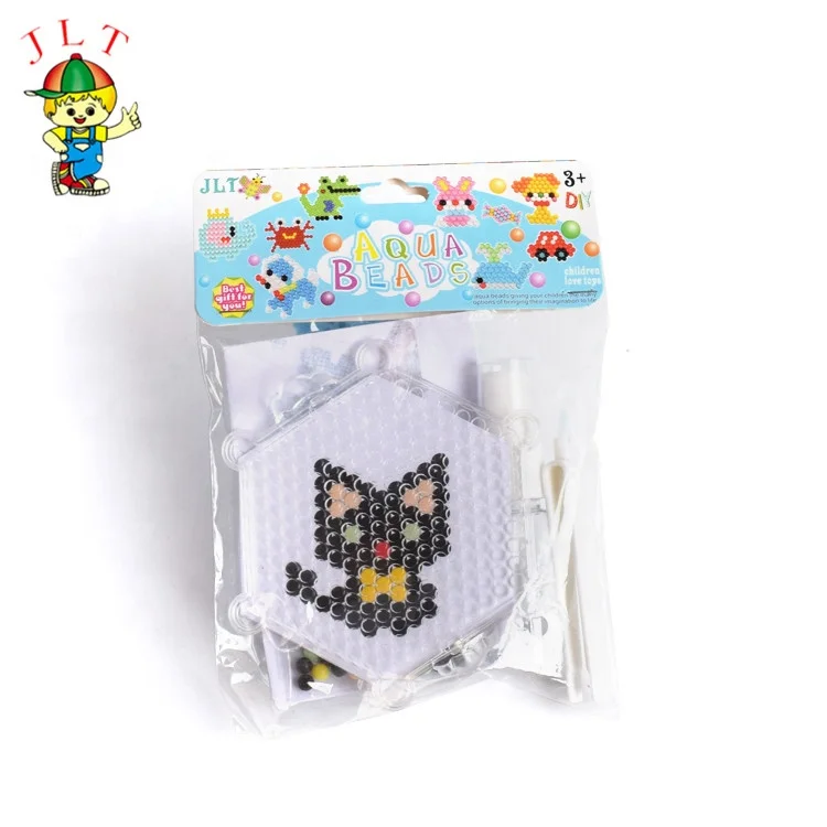 Newest Educational Small Black Cat Puzzle Toys Water A-qua Beads for Kids