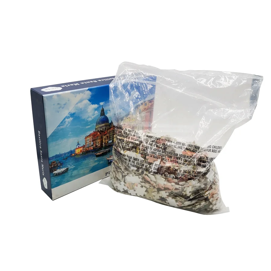 Wholesale custom high quality paper game and puzzle landscape jigsaw puzzle