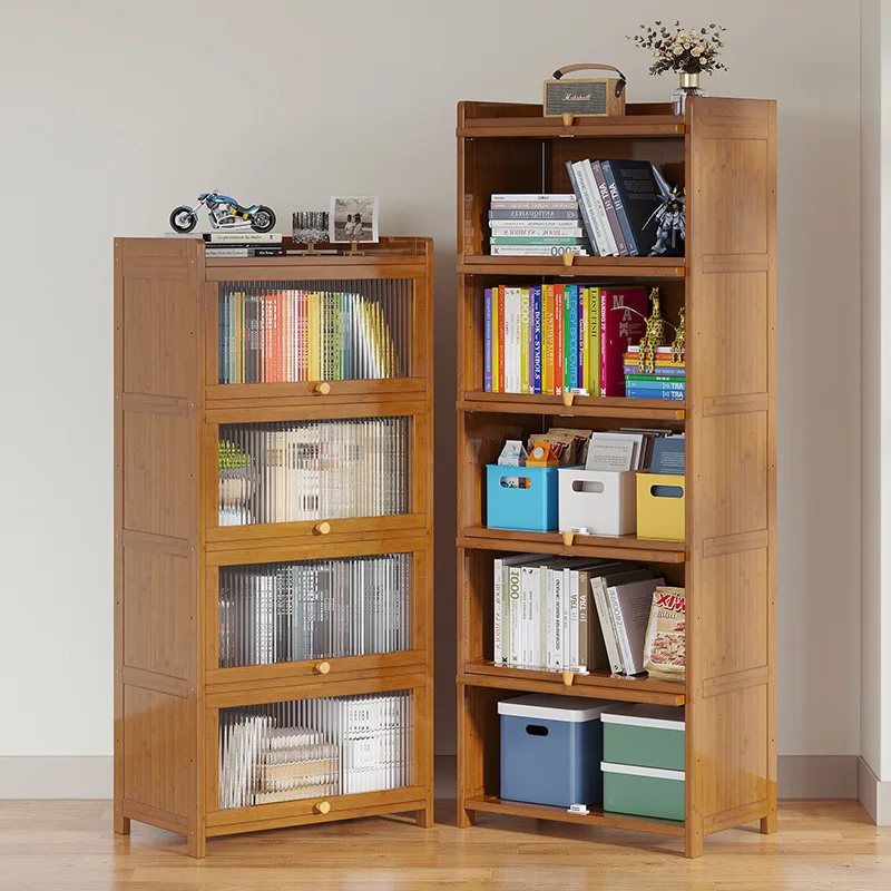 Industrial Bookshelves and Bookcases with Doors Home Office Living Room Bedroom  Shelf Display Storage Shelves Bookcase