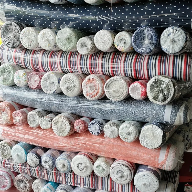 China Low Price 100%Viscose Rayon Stock Lot Fabric Print For Shirts