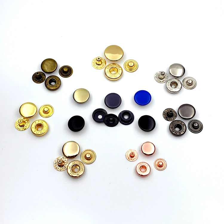 Factory Direct Sales Metal Round Head Rivets For Handbag Double Round Studs Spikes Rivet For Leather Bag Decorative Button