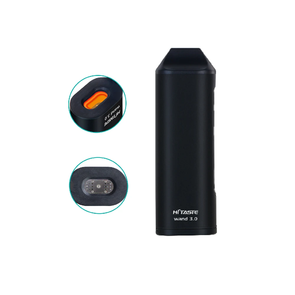 Portable Herbal Vaporizers Ceramic Heating Vaporizador HiTaste Wand 3.0 Dry Herb Device