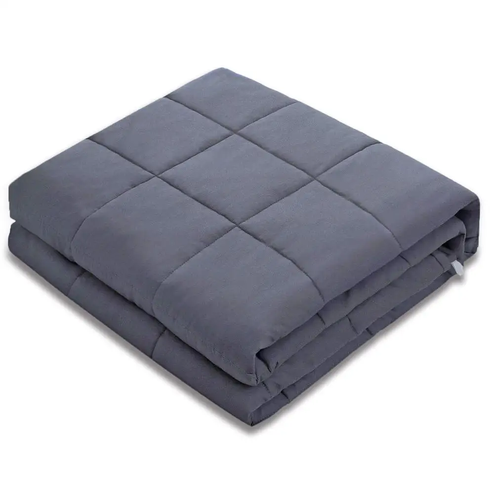 
Hot sell glass beads filled quilted weighted blanket 