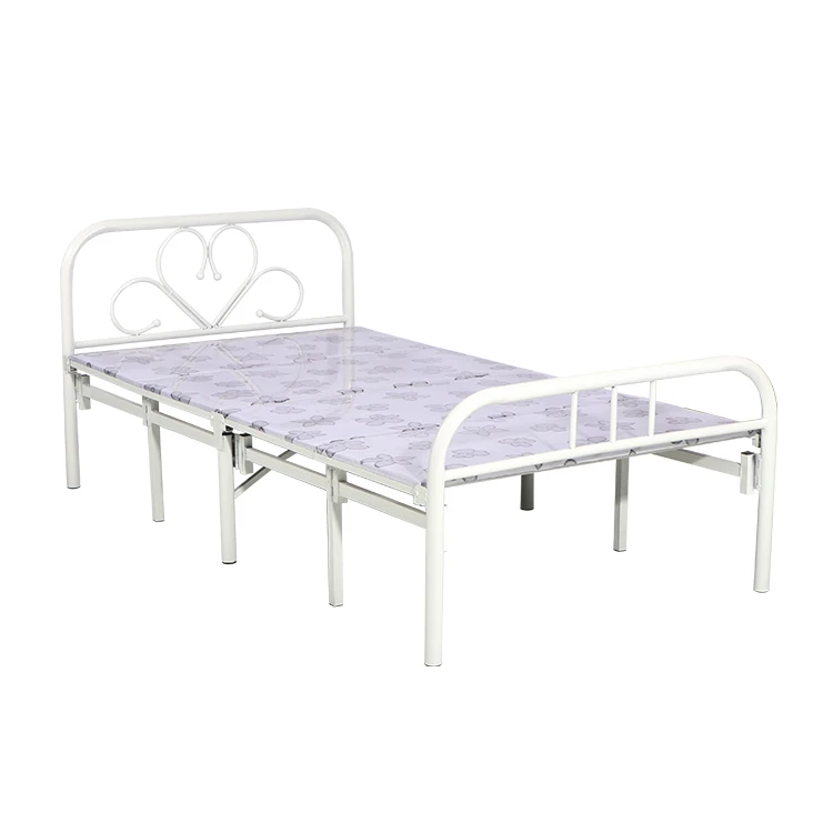 Wholesale Middle East Modern Cheap Thick Removable Single Adults Metal Folding Bed