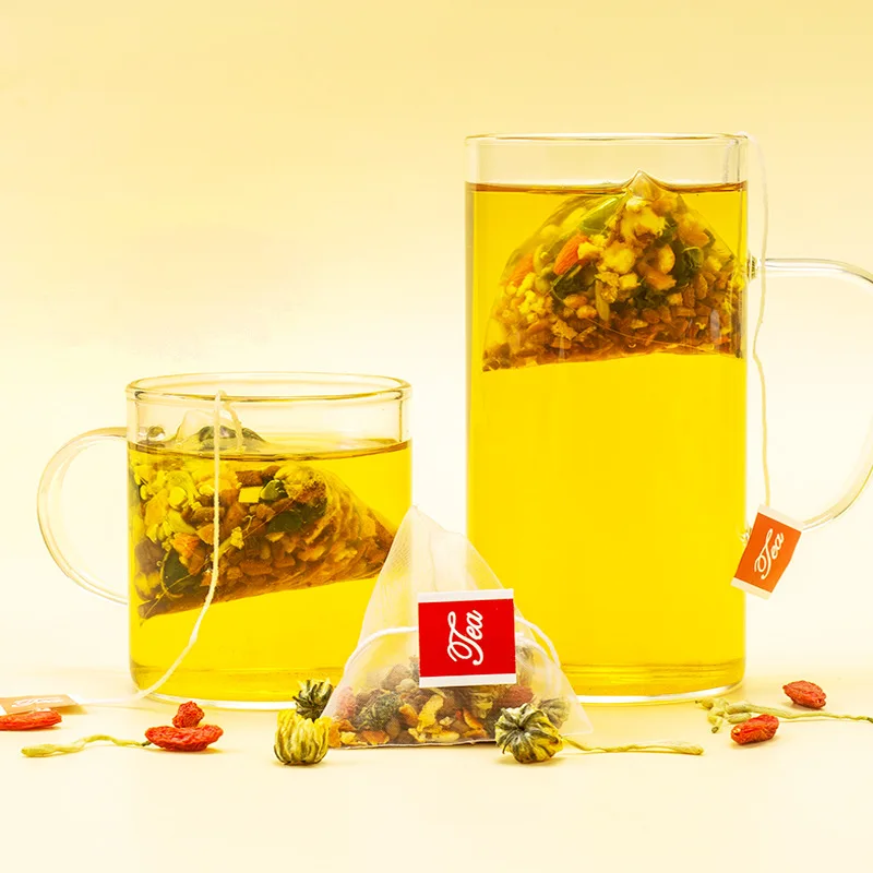 Chrysanthemum Medlar Tea Cassia Seed Honeysuckle Triangle Health Organic Tea Bag Packaging OEM Manufacturer