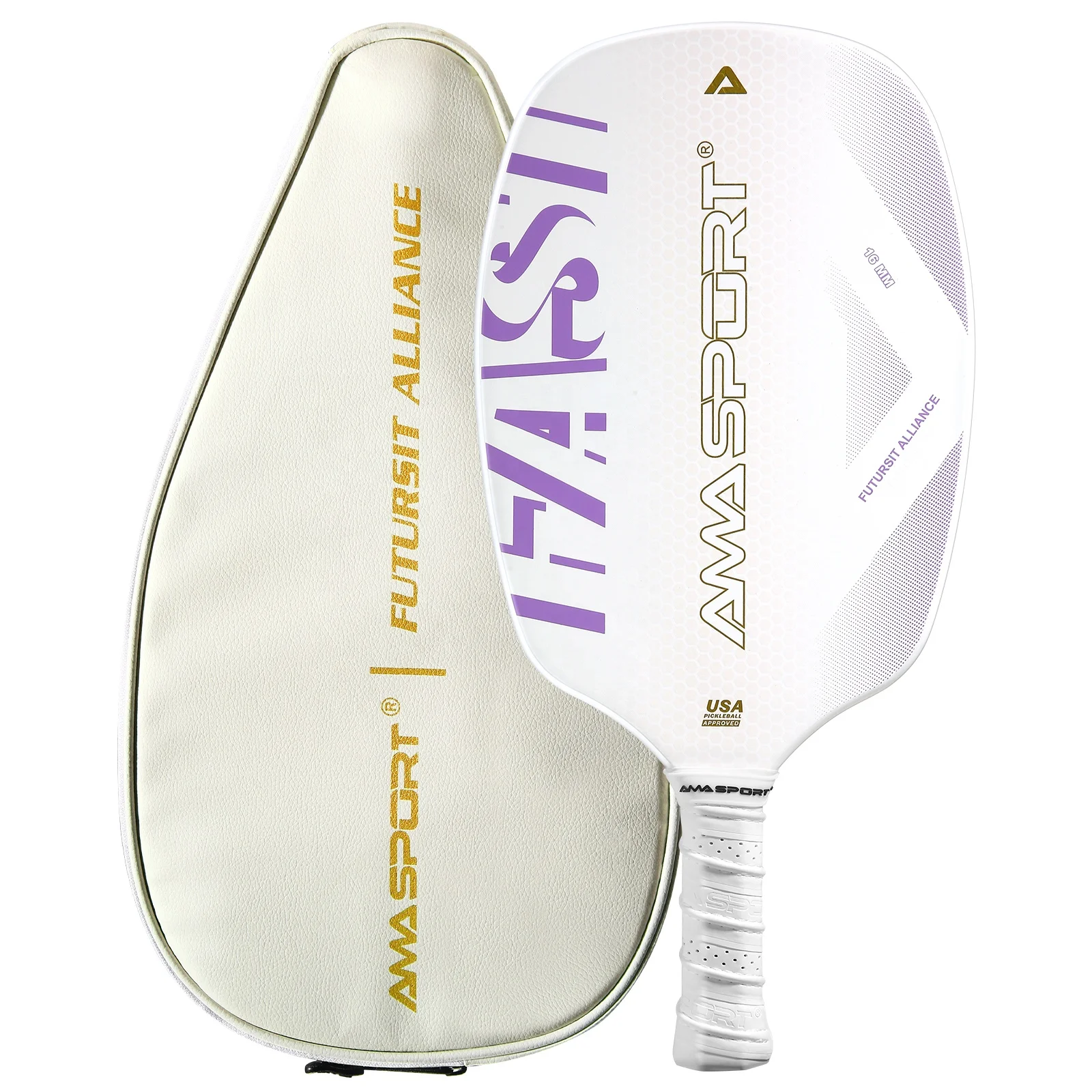 2024 Ama Sport Future 001 Thermoforming Carbon Frame New Technology Noise Reduction USAPA Approved Pickleball Paddle