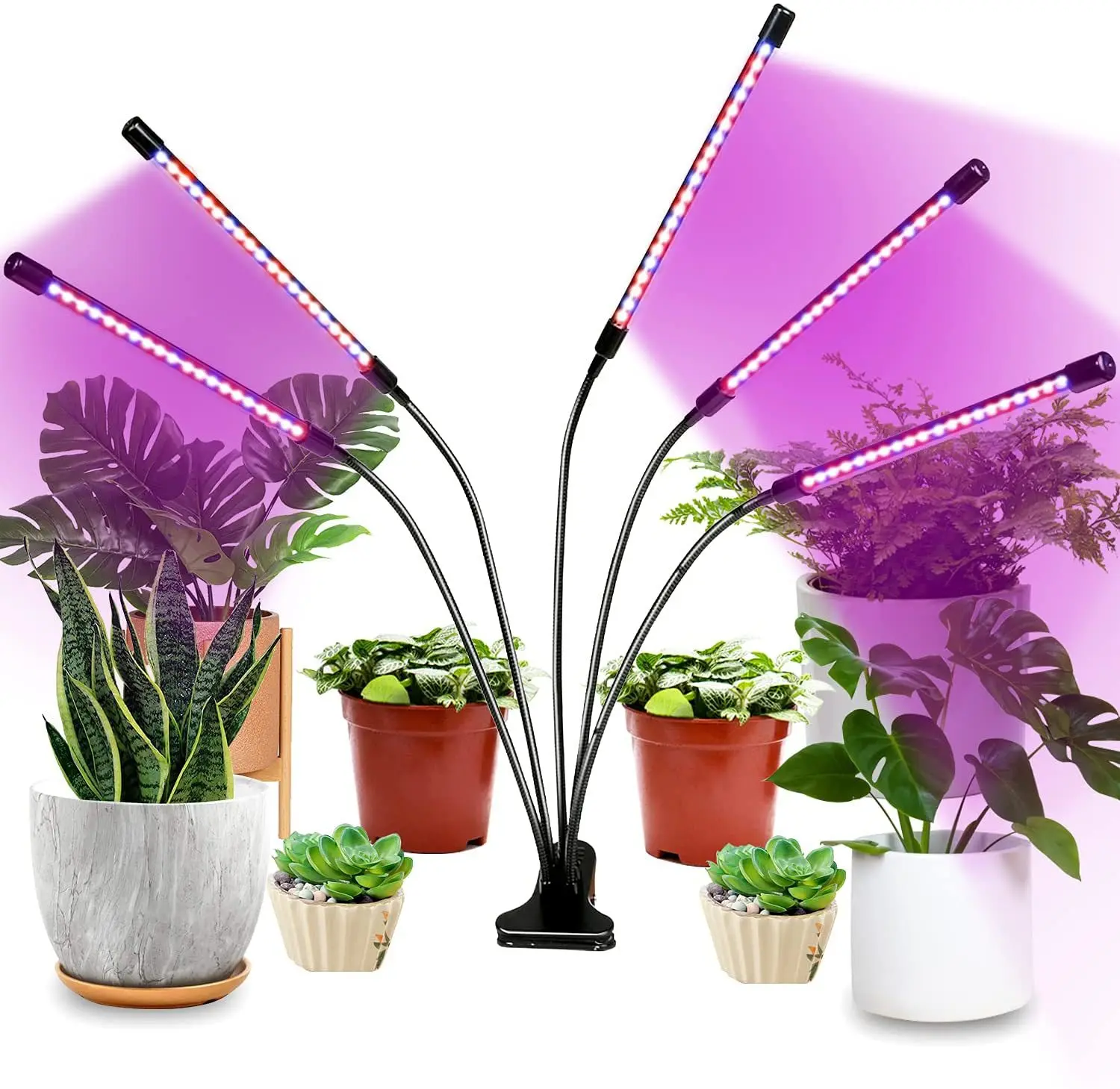 Spot plant lamp full spectrum clip type succulent color cycle timing LED dimming red and blue light succulent fill light