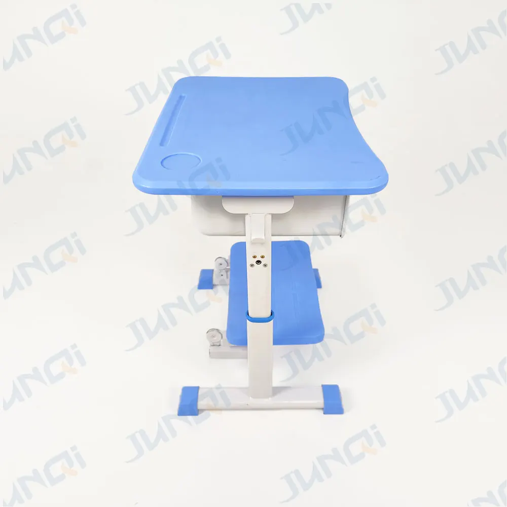 Junqi school furniture design wooden top Lie down student desks and chairs