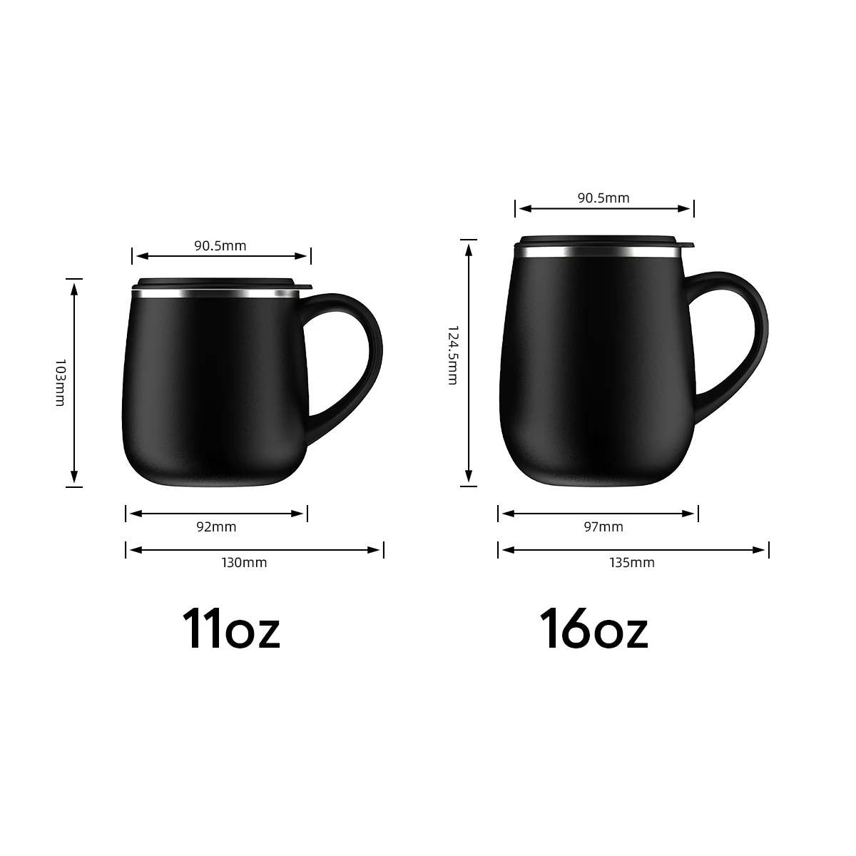 PRO grade stainless steel thermos coffee mug sublimation tumbler 11oz 16oz
