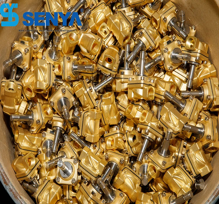 SENYA PU220 High Pressure Water Oil Air Compressed Brass Solenoid Valve Normally Closed Water Solenoid Valve