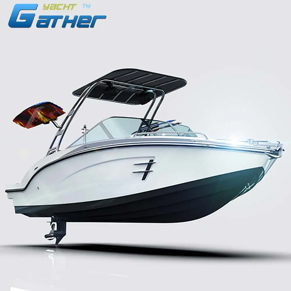 Gather Yacht oem made 19ft fiberglass sport boat for the client in New Zealand