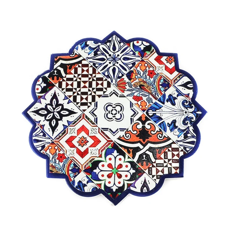 Hight Quality Absorbent Ceramic coaster Dropshipping HD Printing Custom mdf coasters for coffee cups Eco-friendly Drink Coaster