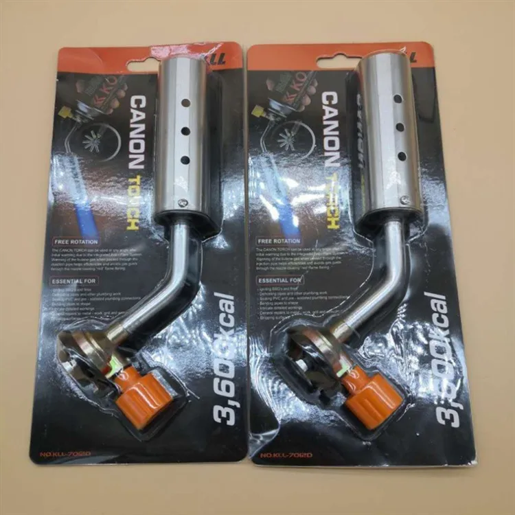 Logo New Metal Gas Torch Butane Welding Cooking Blow Copper Gun Heating Direct Impact