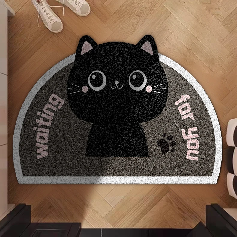 Customized Anti Slip Mat Various Patterns 8mm Thickness Coiled Material Door Mat For Home