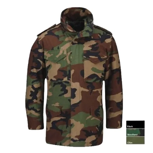 High quality Warm  2in1 windproof waterproof m65 military parka army down jacket for men winter