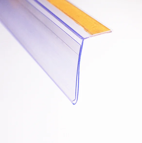 PVC Plastic Label Holder Data Strip Price Tag Supermarket Shelf Edge