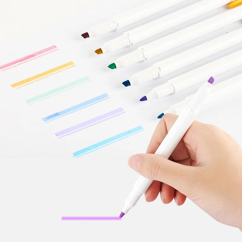 Hot Product Coloring Highlighters, Complete Set 25 Vibrant Colors Highlighters Highlighter Marker Pen Pens with Special Nib