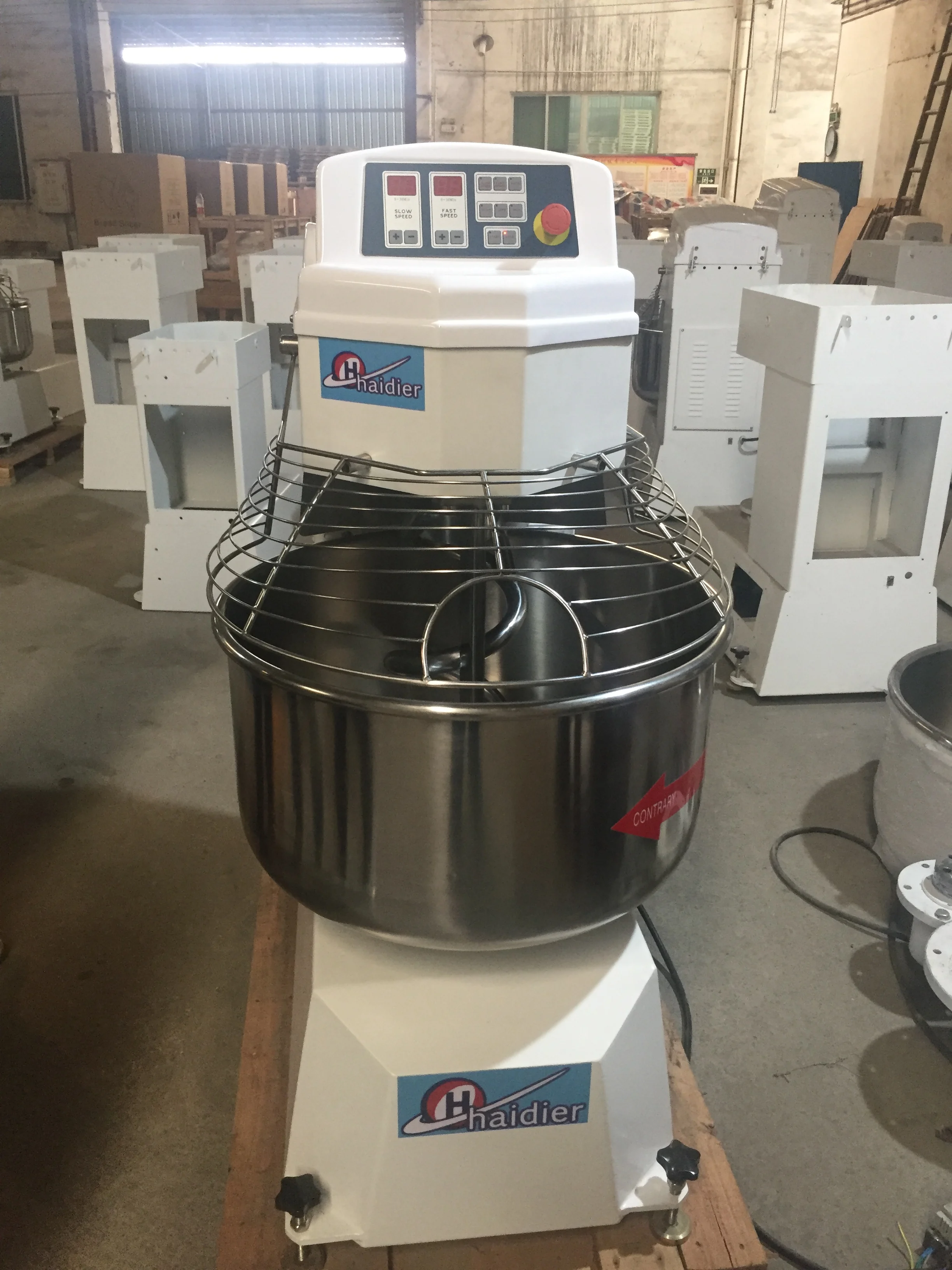 Bread Making Machine stainless 100kg Dough Kneader Flour Spiral bakery and pastry Dough Mixer