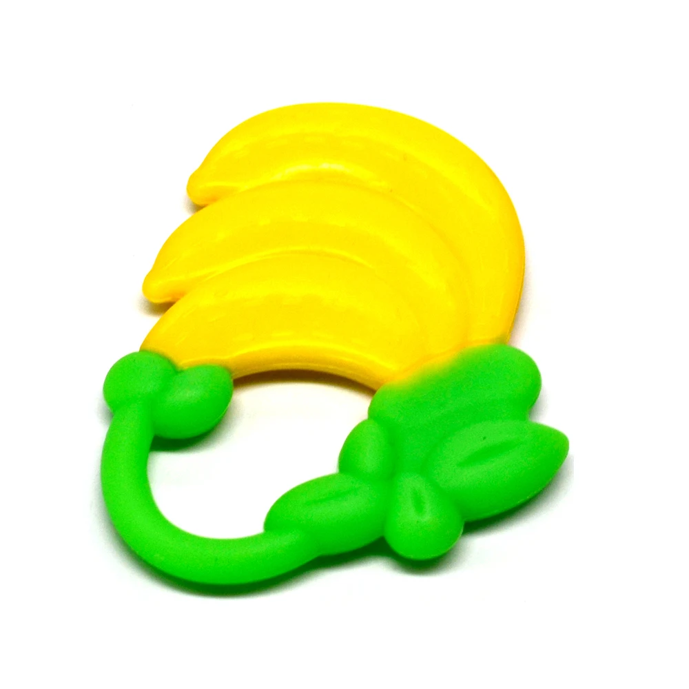 
Wholesale silicone fruit shape baby teether infant chewing toys natural organic teether 