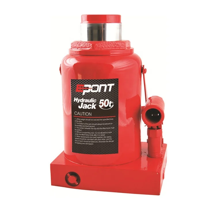 Auto Car Lifting Tools 50Ton Steel Hydraulic Bottle Jack with Safety Valve