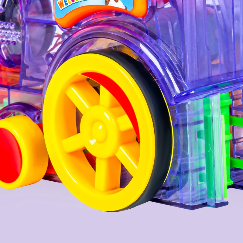 2023 New  electric car model Train   Stacking Toy Car Vehicle Model Toy building block sets  For kids Domino set