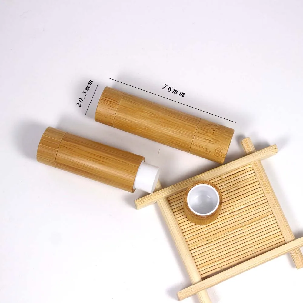Bamboo Lipstick Tube 5g Eco friendly bamboo and plastic cosmetic packaging container