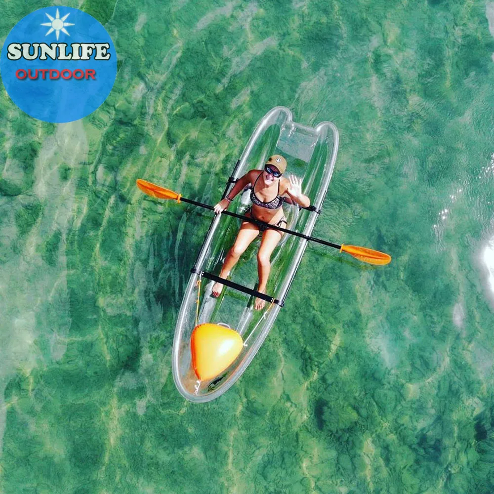 Sunlife CE Certificate PC Crystal Clear single Kayak canoe with 0range balance system