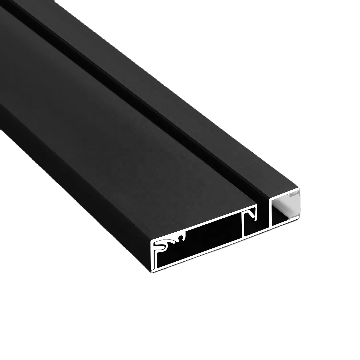 Customized New LED Aluminum Baseboard With Black Upward Illumination For Corridor Indoor