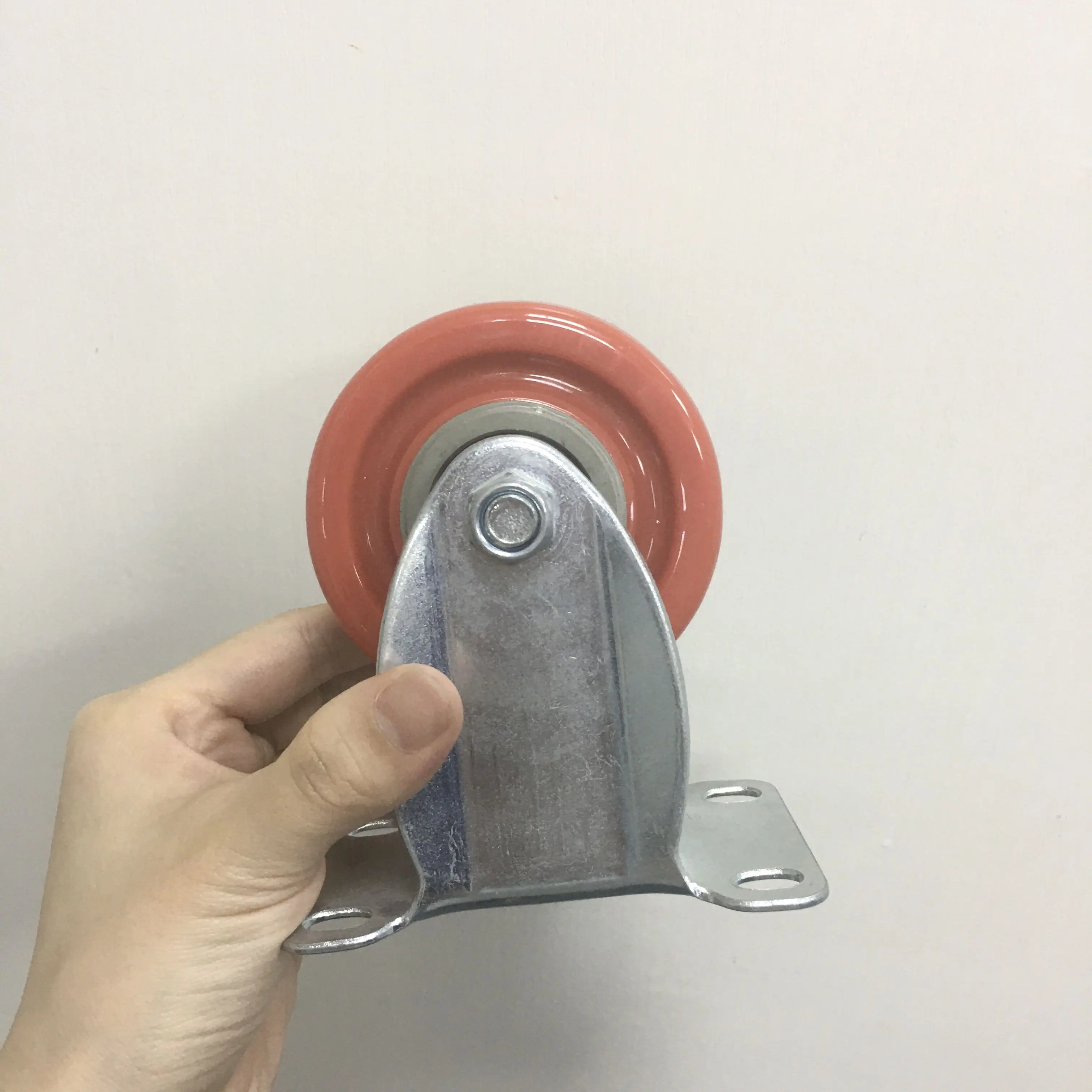 WBD fixed plate 93x62 mm pvc material pp core 75 100 125 mm caster wheels for trolley cart