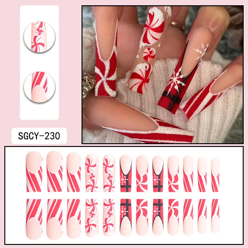 2024 Newest Style Press On Nails Handmade Nail Art Nails Kit Professional Artificial Fingernails
