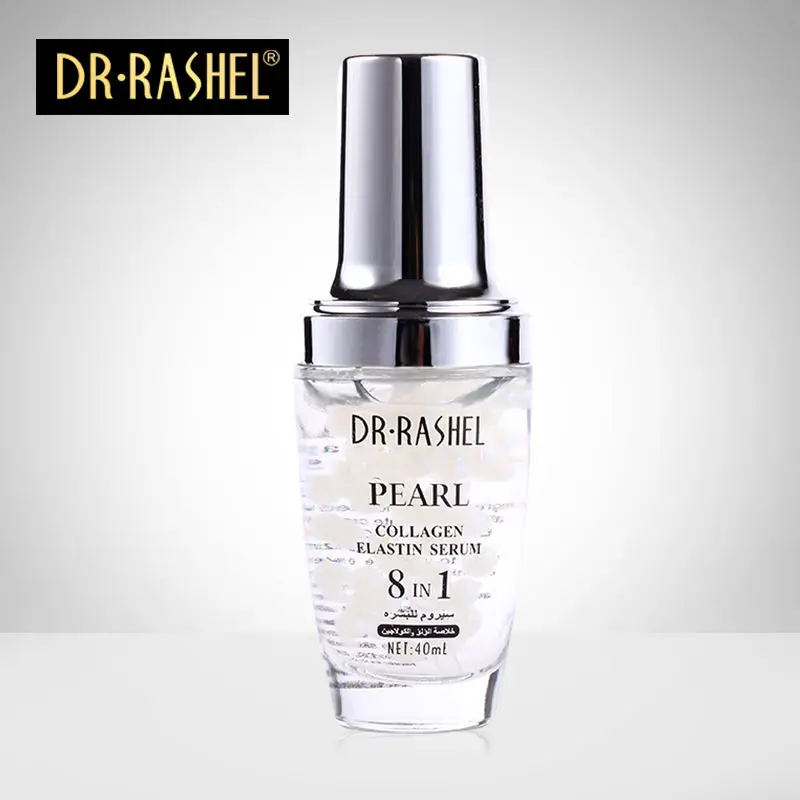 DR.RASHEL Pearl Collagen Ampoule Elastin Moisturizing Whitening Essence Face Serum Makeup Primer