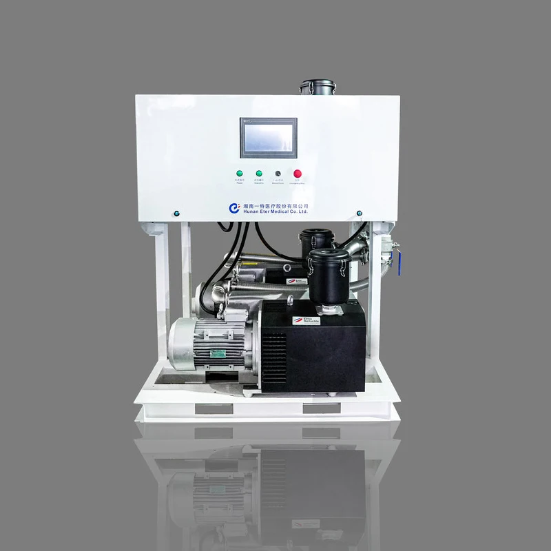 Electric Central Vacuum Suction Pump Machine Steel Construction