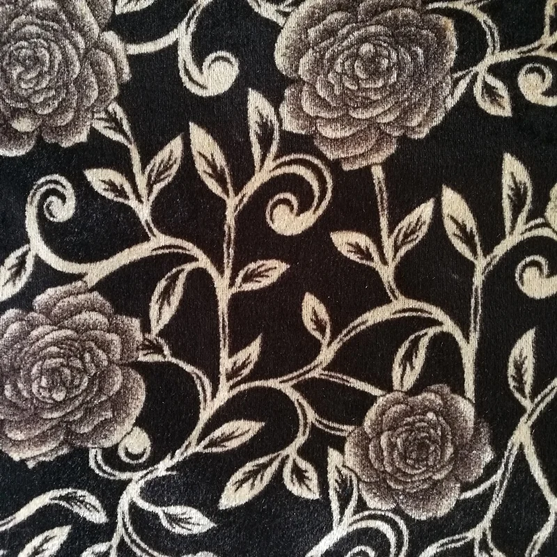 Factory price Zambia style 100% polyester Knitted Velvet Fabric Printed