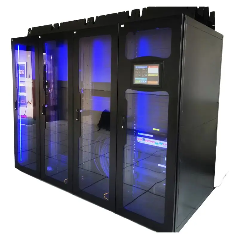 W-TEL High Quality Metal Standard Size Single Row Module Data Center for Equipment Room
