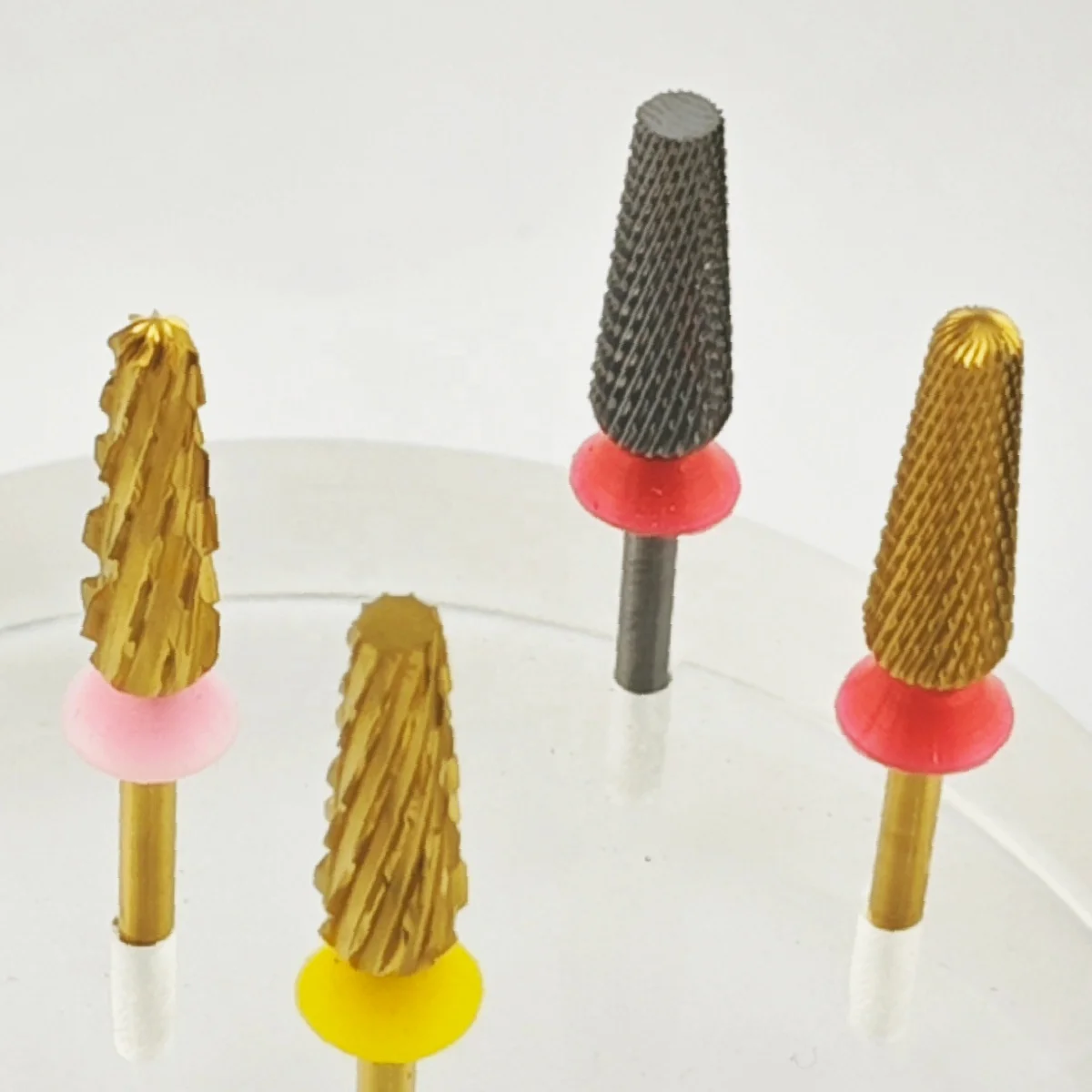 Retail Safety Bottom Series bits Tapered Barrel manicure carbide nail bit High quality pedicure Electric 2.35mm drill bit nail