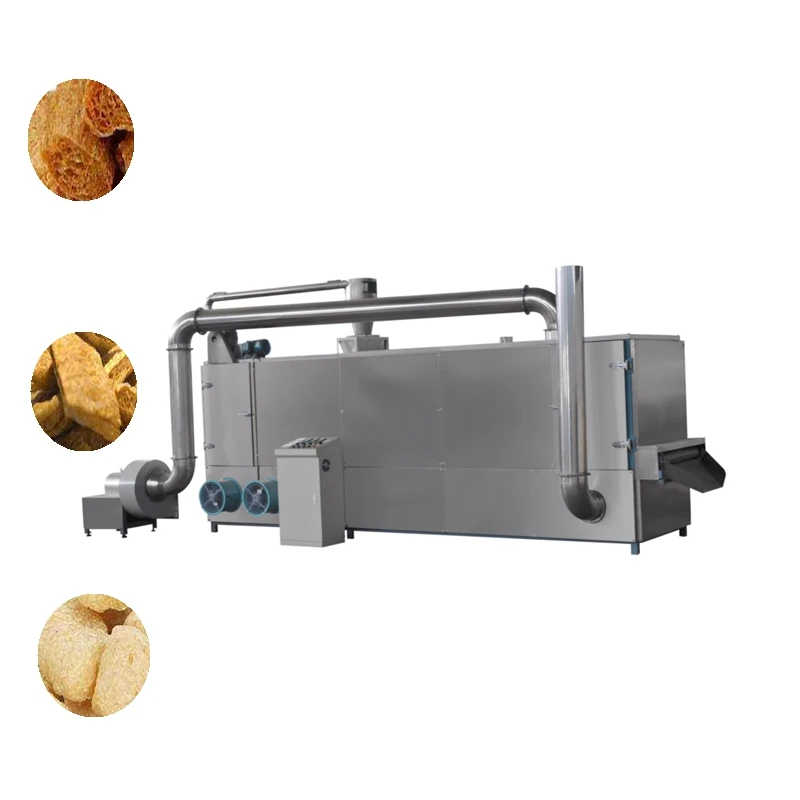 Textured soya protein making machine soya chucks machine soya meat processing line
