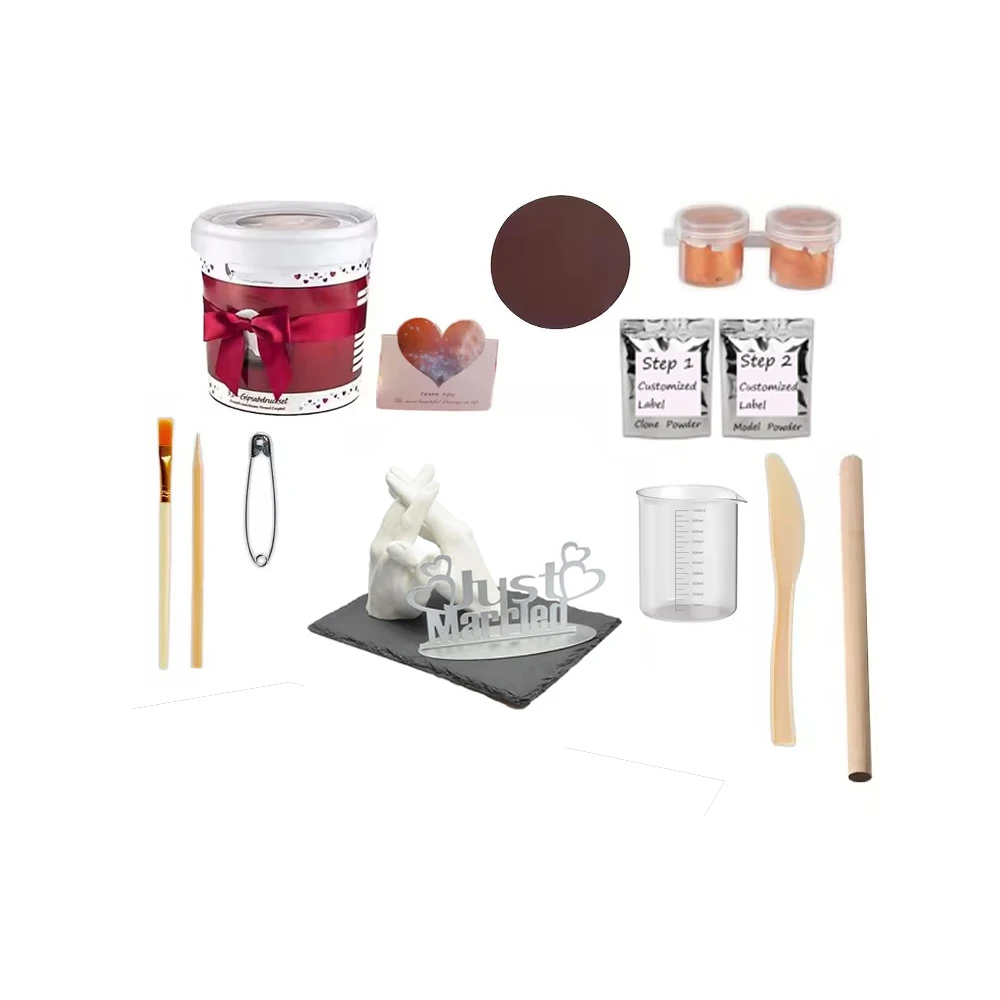 Hand Casting Kit Alginate molding powder hand casting kit couples DIY hand casting kit 3d gift