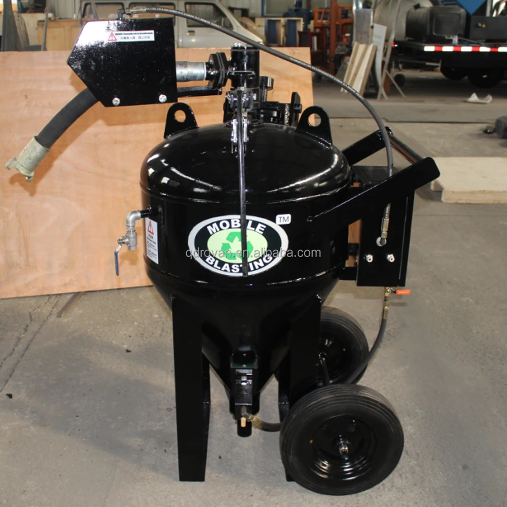 Dustless any color wet sand vapour soda no pollution high quality blasting mobile machine Db500 Db800 Db1500