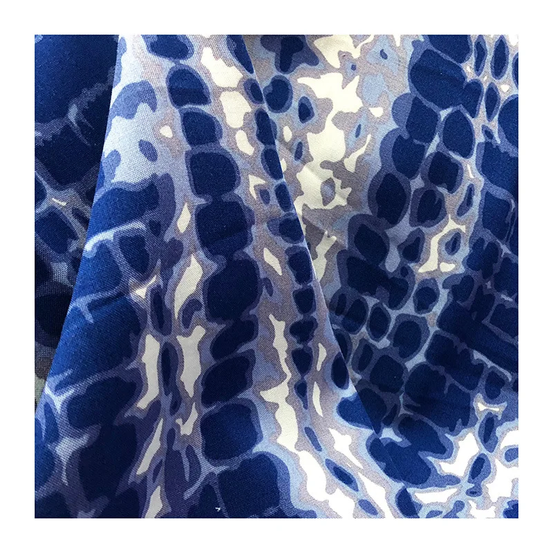 Customized 100% rayon tie dye plaid printed fabric for skirt.