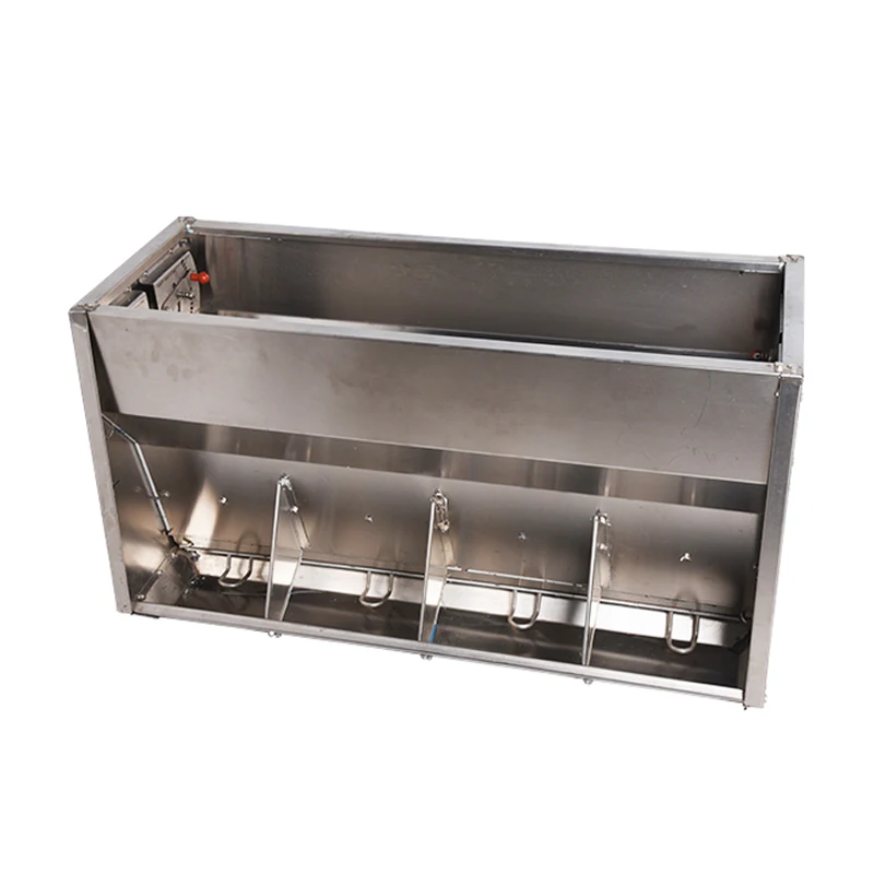 Thickened stainless steel for pigs Yufei double-sided trough feeder porous customizable trough