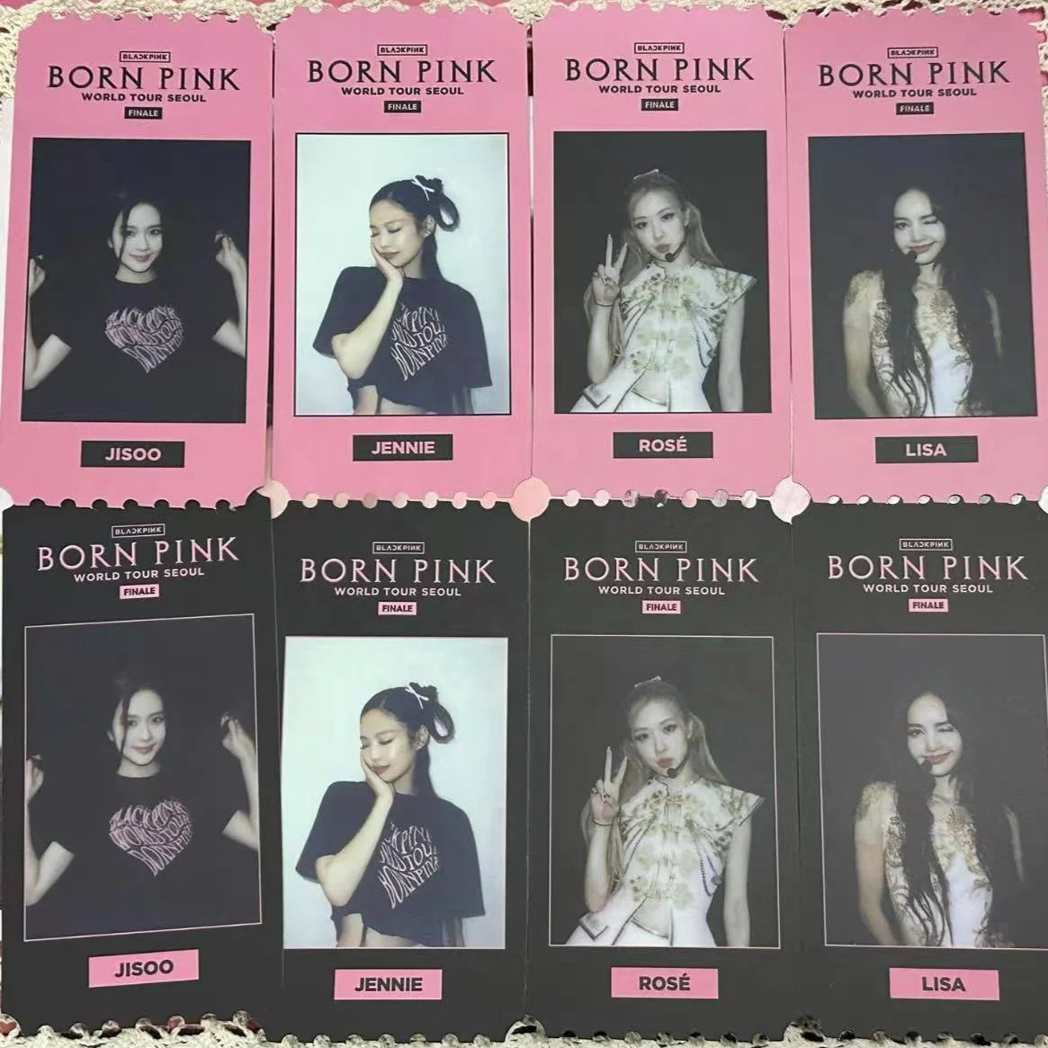 Custom Double sides printed laser Creative Personalized idol design Concert Event kpop photocard Paper Tickets as gift