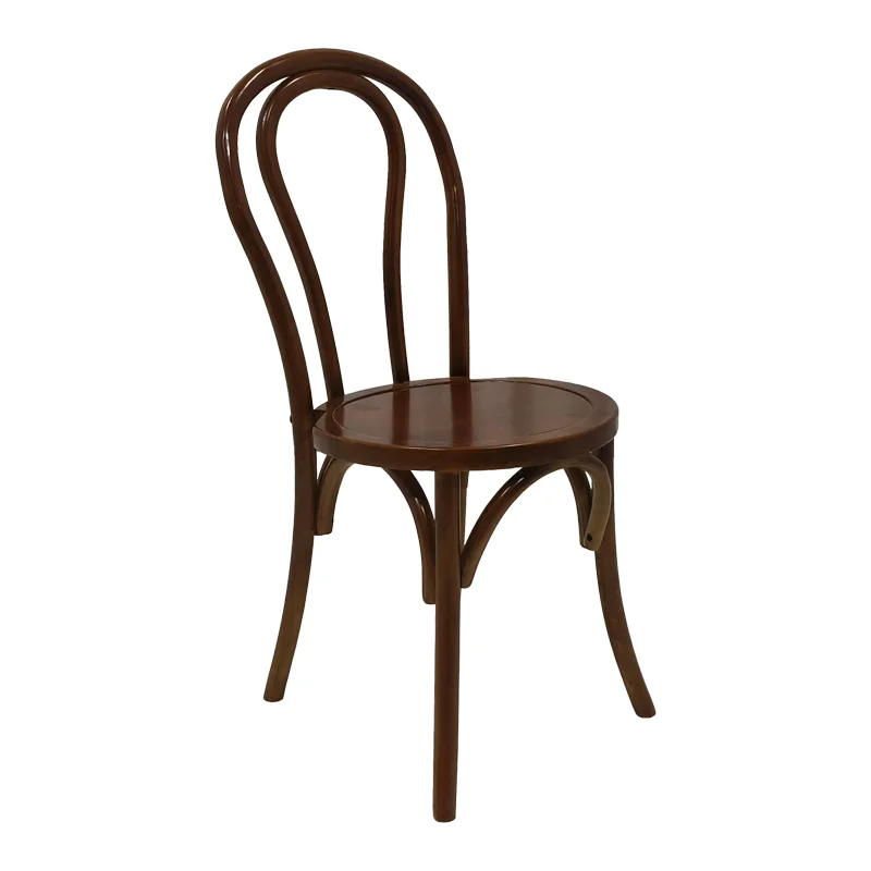 Beech solid wood wedding banquet chair X backrest Thonet chair solid wood dining chair for event