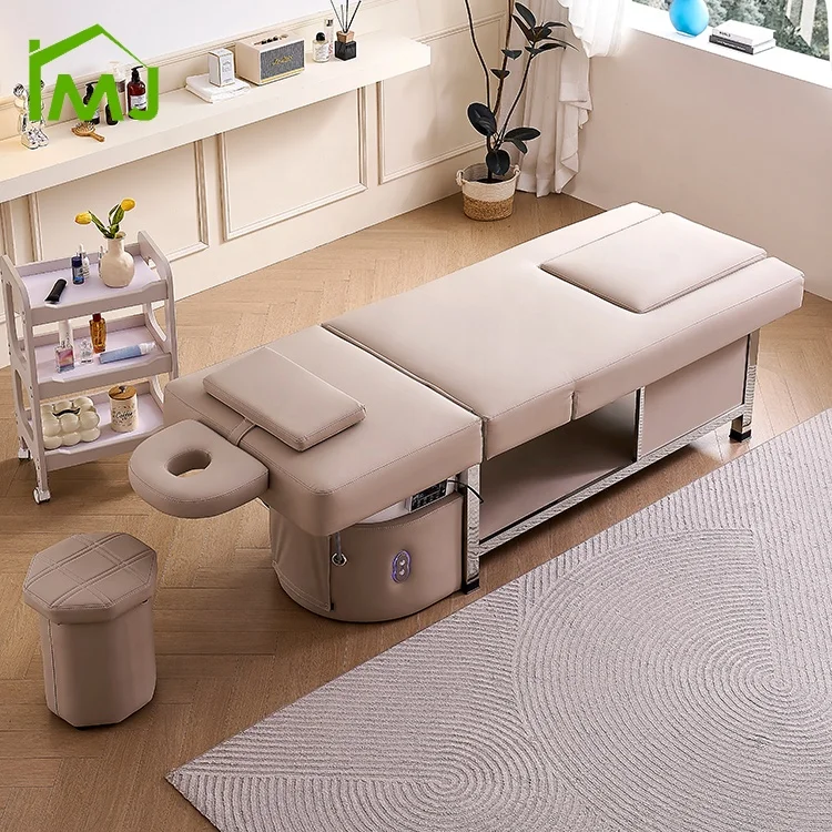 Salon head spa Hair Washing thai massage table electric lifting Pedicure chair shampoo bed