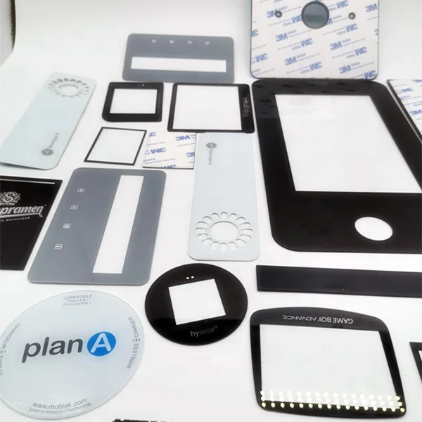 0.5mm 0.7mm 1mm 2mm 3mm customized tempered silk screen printing glass