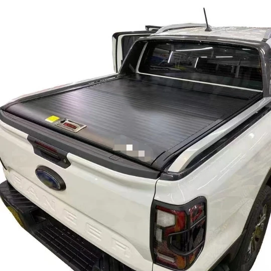 Pickup truck retractable aluminum roller lid shutter tonneau cover for Ford Ranger raptor wildtrak xl xls xlt T6 T7 T8 T9