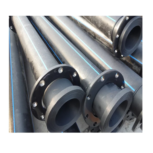 HDPE pipeline with floater and rubber hose hdpe sand slurry dredging pipe for suction dredger