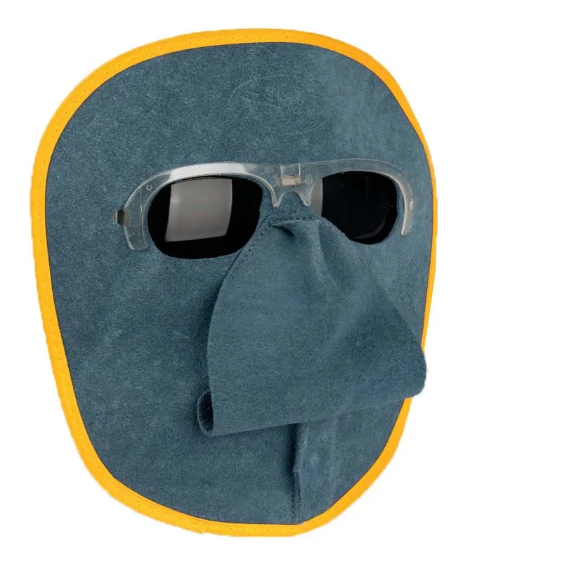 Impact-resisitant Full Face Leather Flip Up Welding Mask,Welding Face Shield