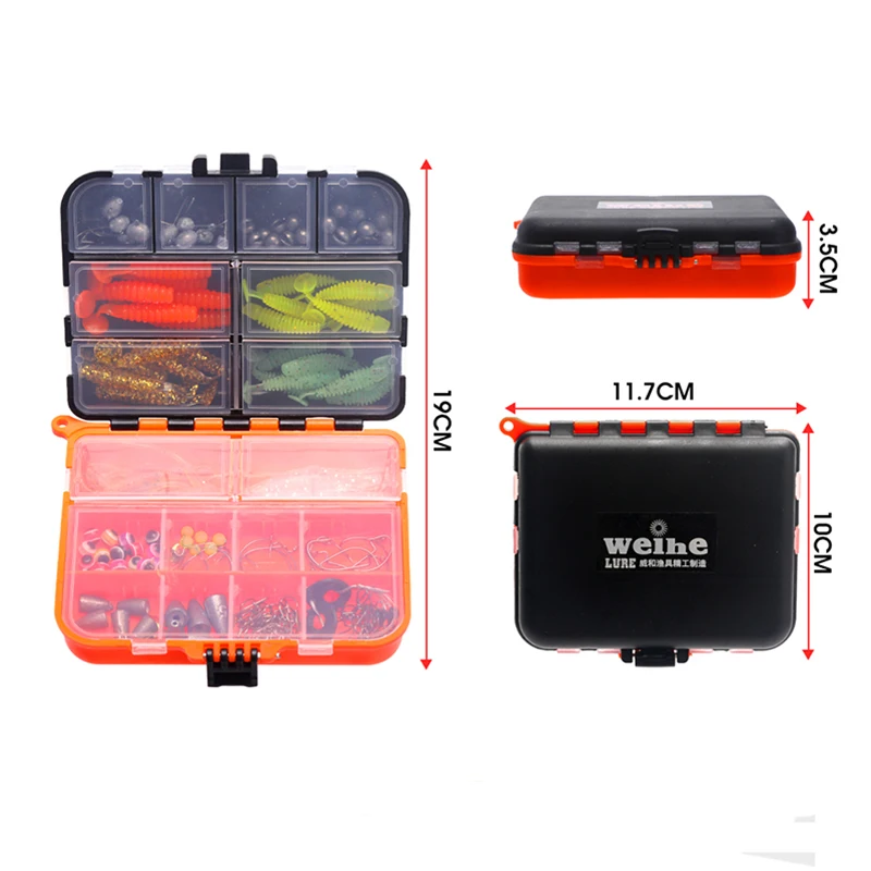 FEATHER 205pcs fishing bait Lures fishing accessories For Saltwater And Freshwater Outdoor Fishing Kit