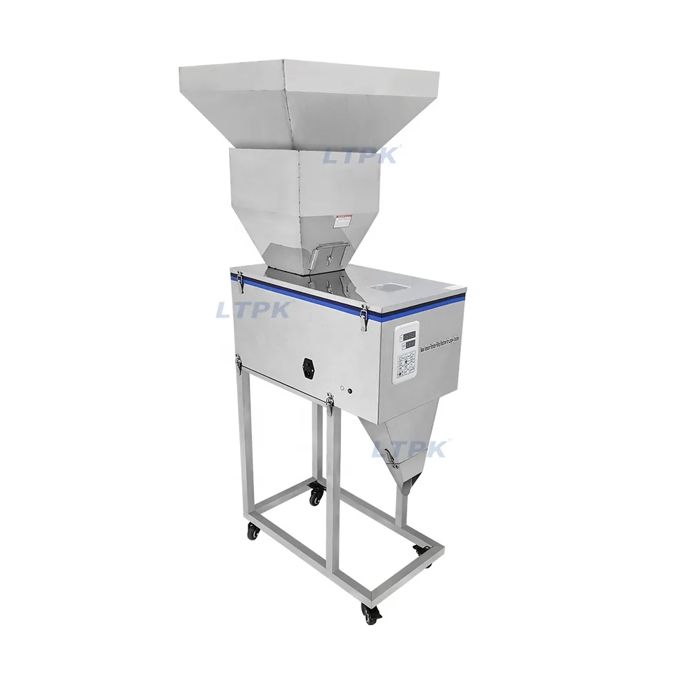 LT-W1200J Easy Cleaning Candy Biscuit Coffee Grain Crisp Part Chip Bean Snack Food Granular Powder Weighing Filling Machine